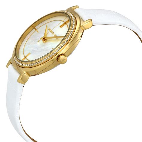 michael kors uhr weiß mk2662|Michael Kors Cinthia White Mother of Pearl Dial Ladies Watch .